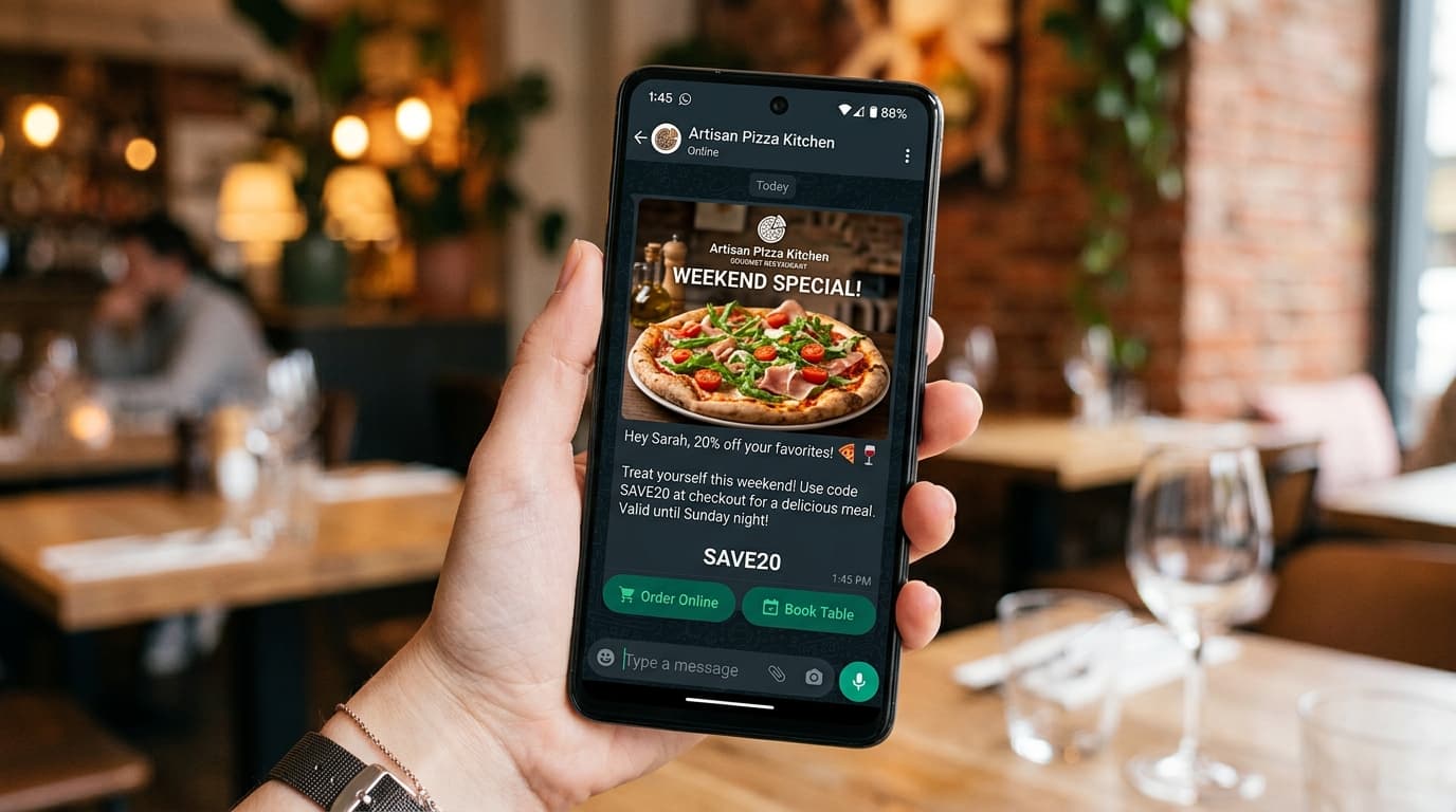 WhatsApp AI Concierge Interface Mockup